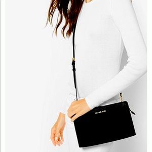 Michael Kors large leather convertible crossbody